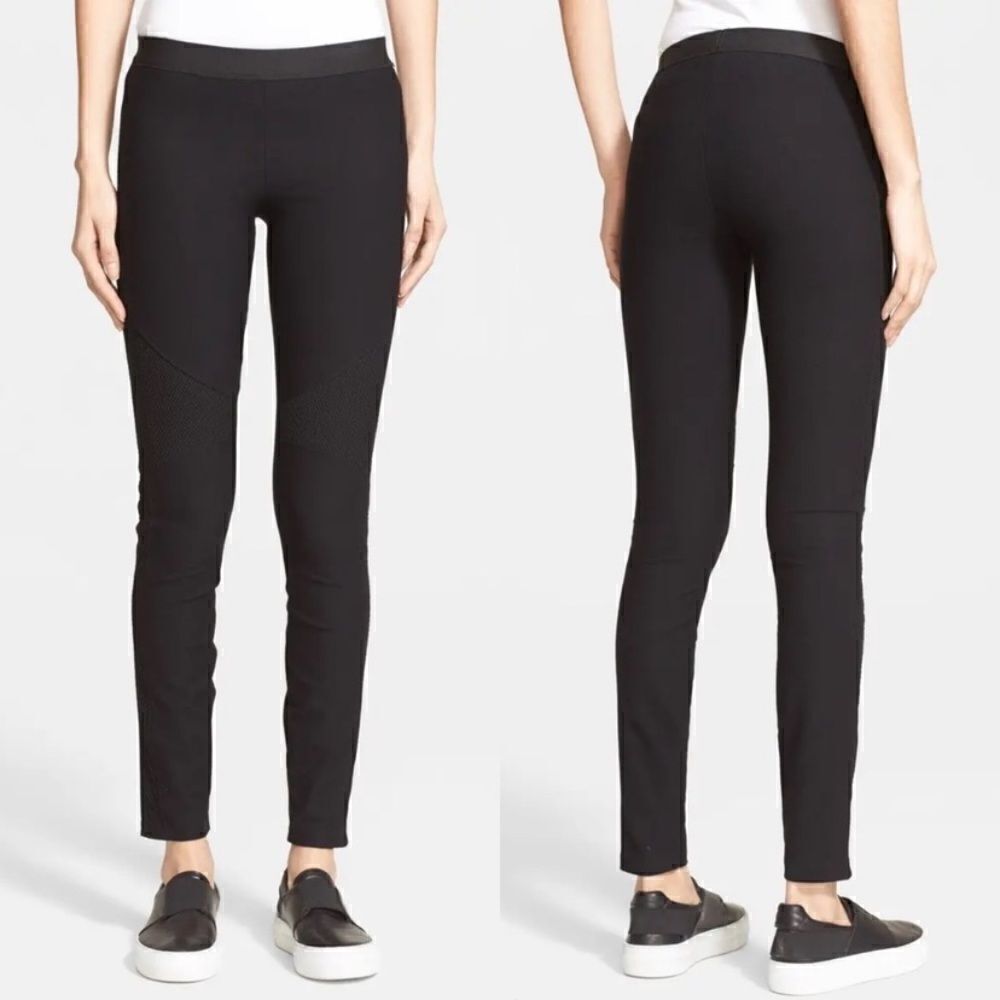 Helmut Lang Compress Mesh Dress Pant Legging - Black